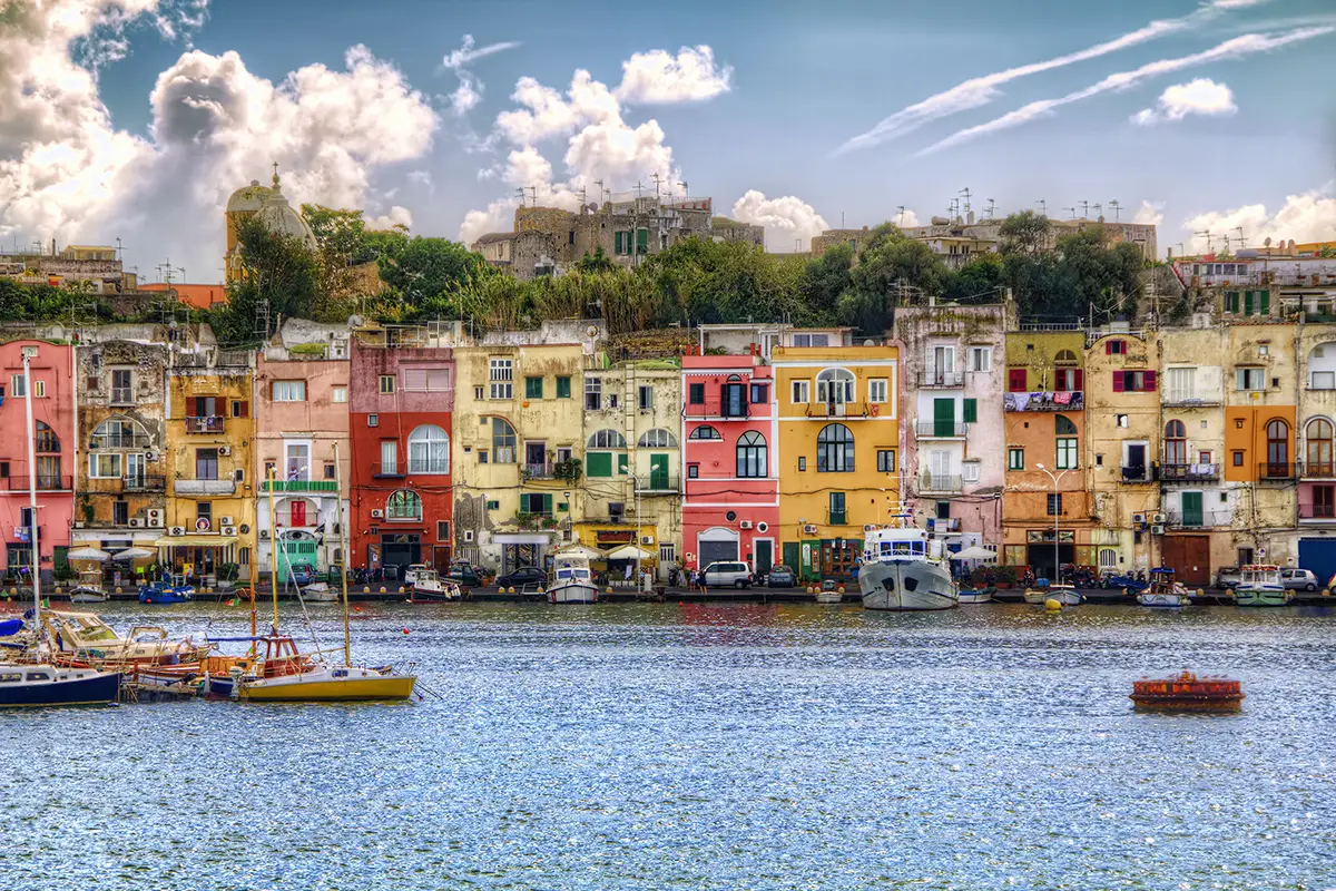 Via Roma near Marina Grande in Procida
